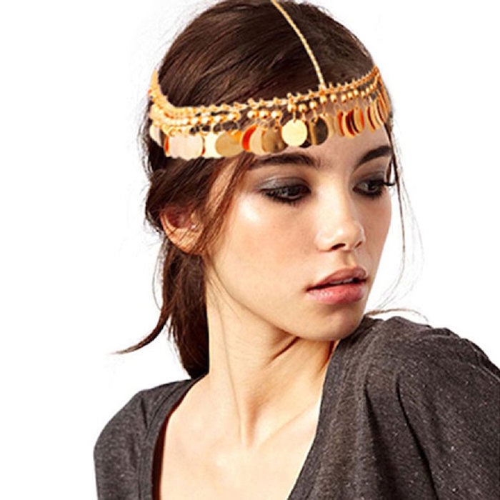 Sannysis(TM) Luxury Tassels Head Chain Headband Head shiny Piece Hair Band